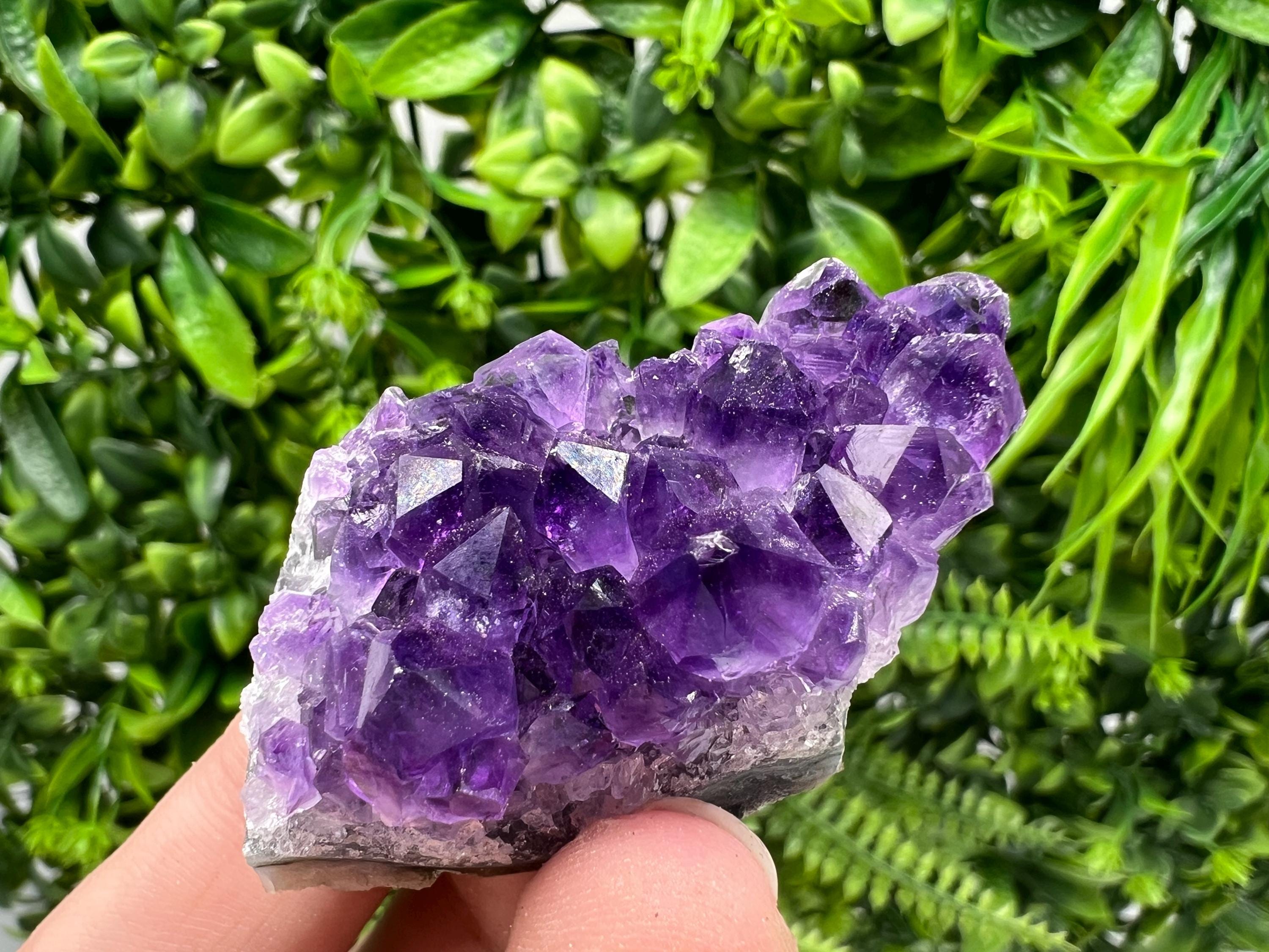 Uruguay Amethyst Crystal: Purple Quartz Home Decor, Energy Stone
