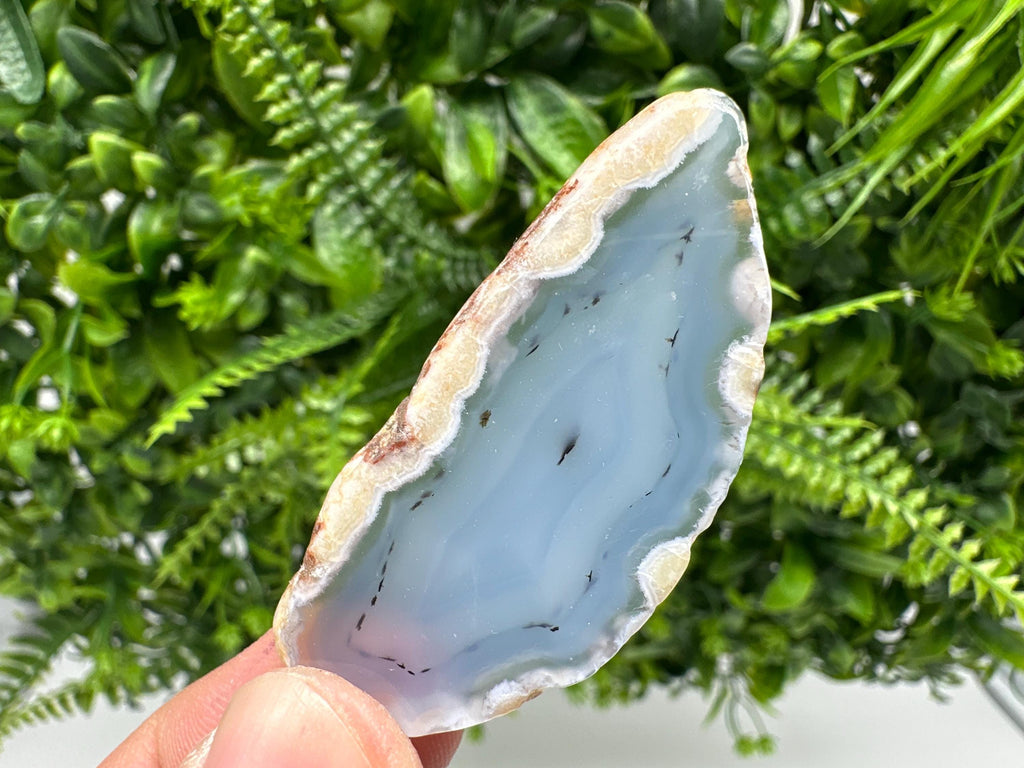 Agate Slice: Polished Quartz Crystal, Spiritual Healing Stone