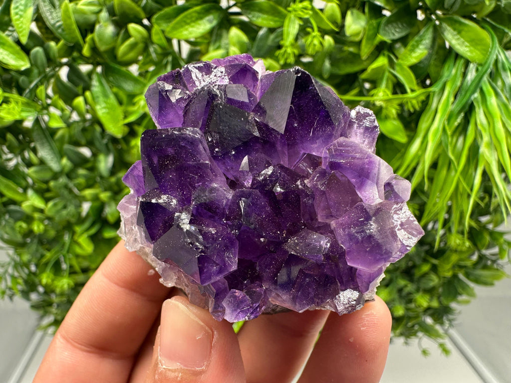 Uruguay Amethyst Cluster, Natural Purple Quartz Crystal, Home Decor