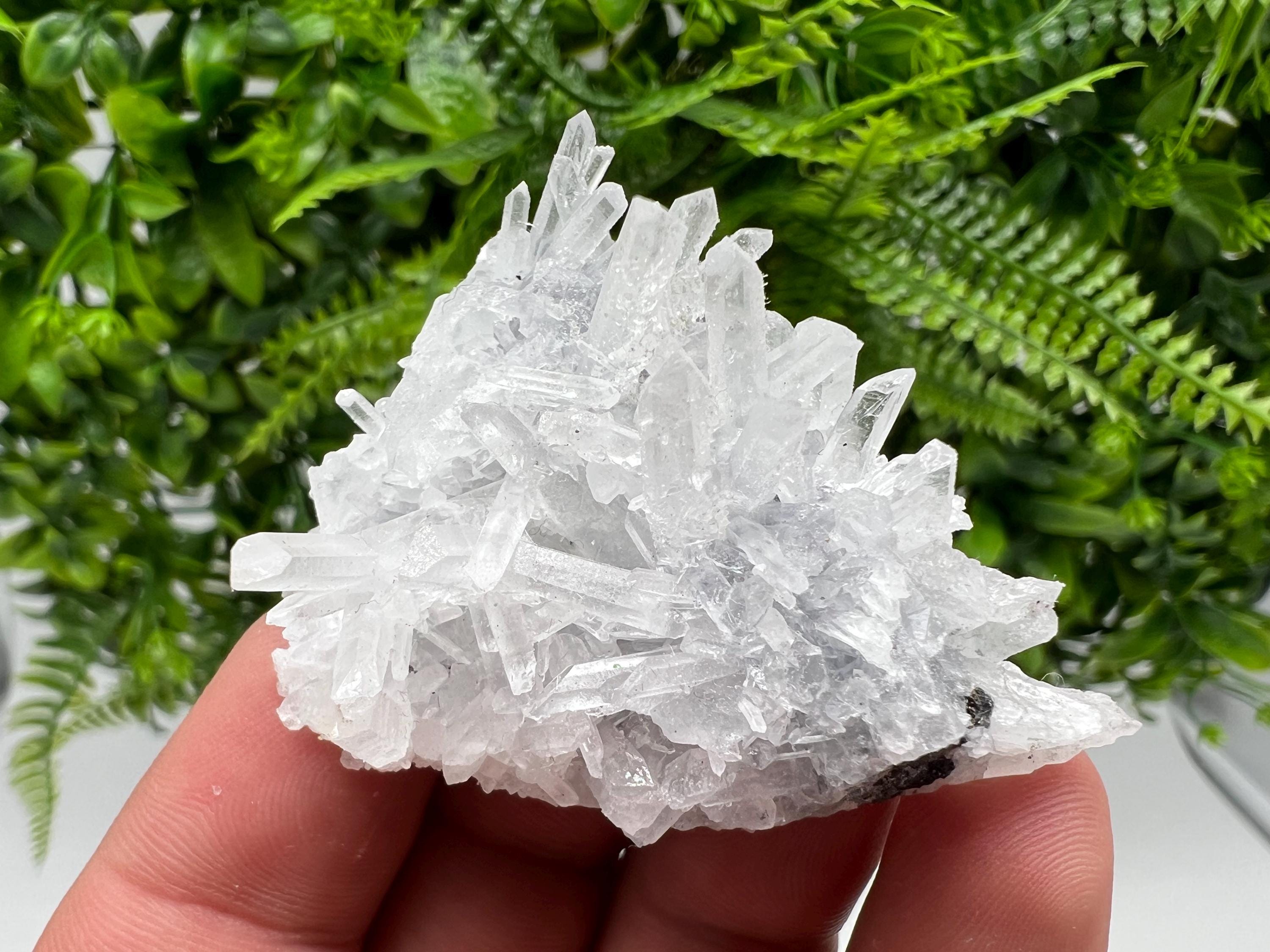 Borieva Mine Transparent Quartz Cluster, Natural Crystal Specimen