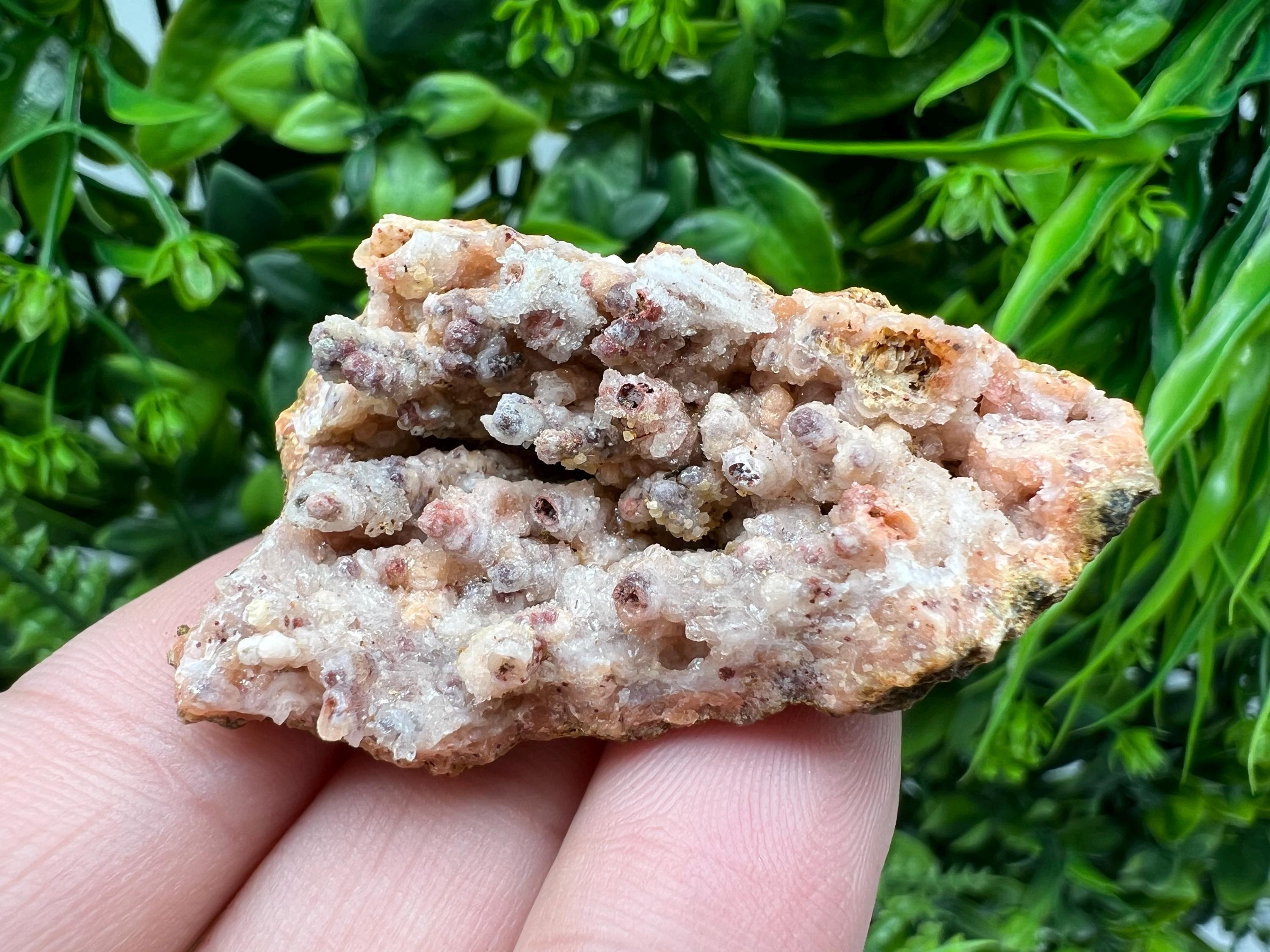 Moroccan Red Chalcedony Crystal Specimen: Rare Mineral Gift
