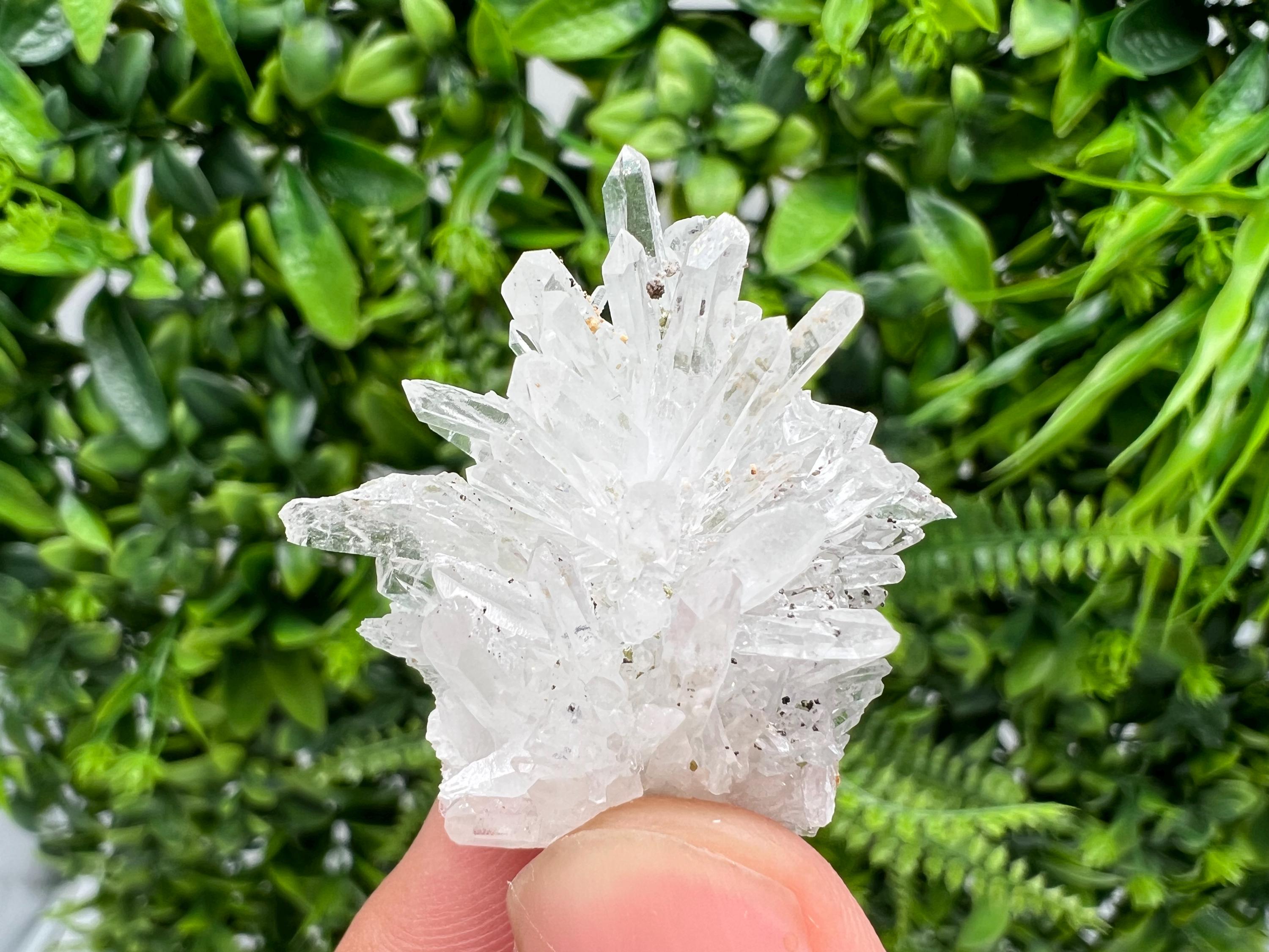 Wonderful Transparent Quartz on Chlorite Matrix,From Borieva mine,Madan,Bulgaria,Quartz,Quartz crystal,mineral specimen,collection quartz
