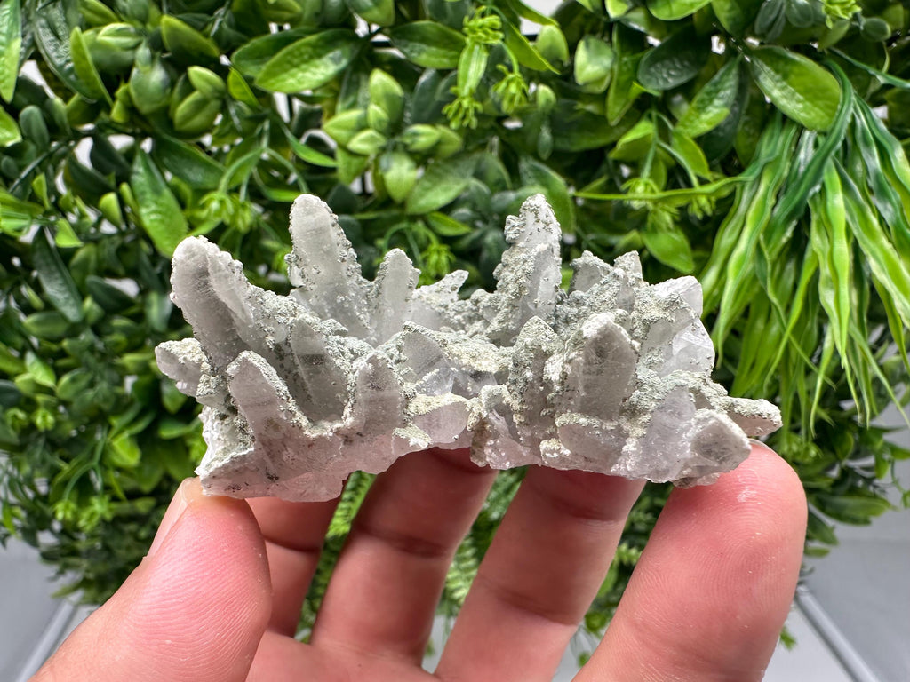 Chlorite Quartz Mineral Specimen, Borieva Mine Bulgaria, Home Decor Stone