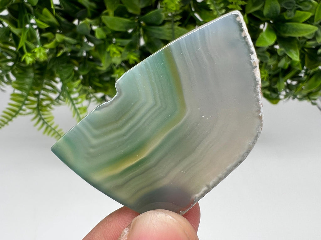 Small Agate Slice: Polished Spiritual Healing Crystal Coaster