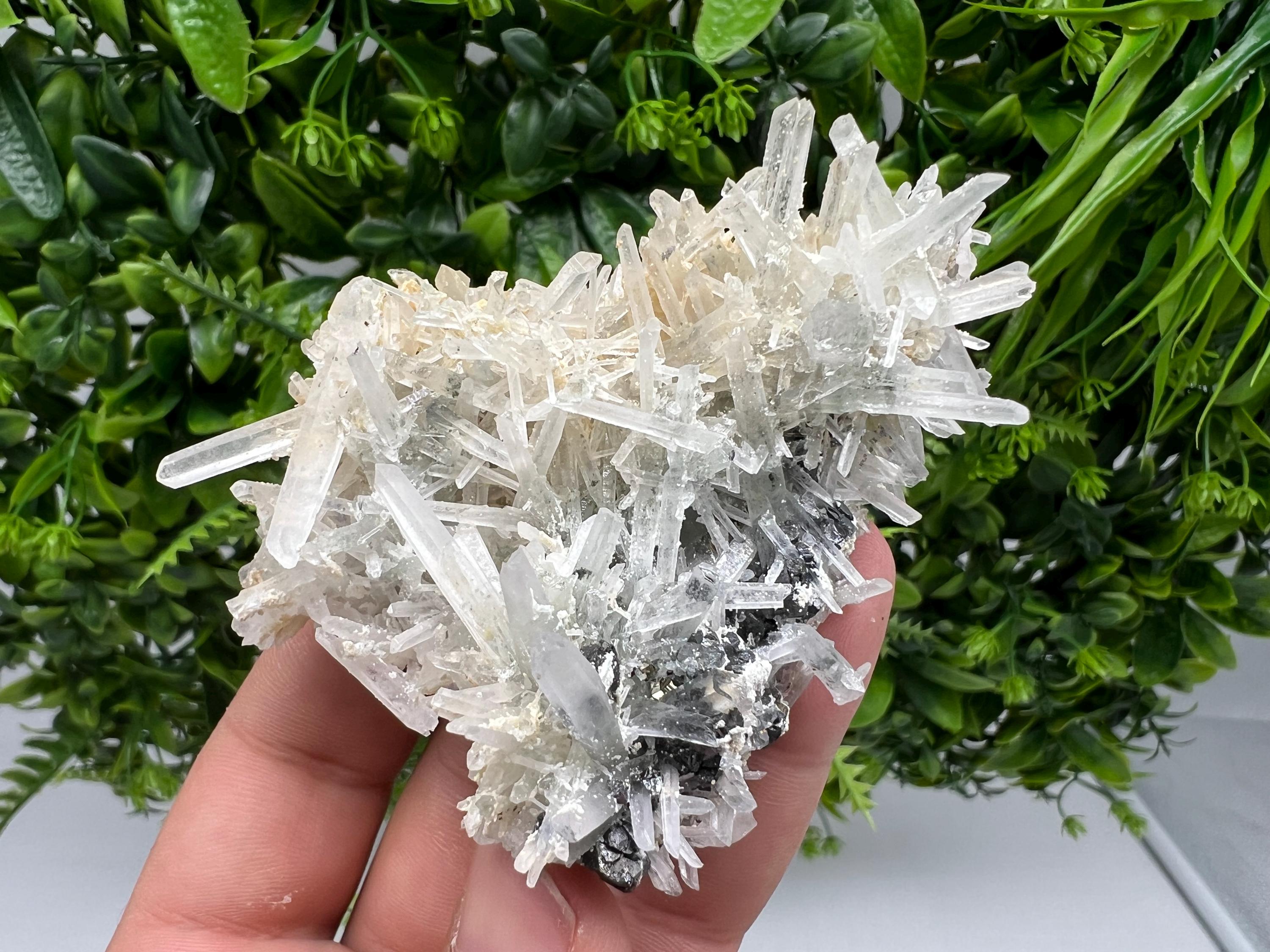 Quartz with Sphalerite Cluster, Krushev dol Bulgaria