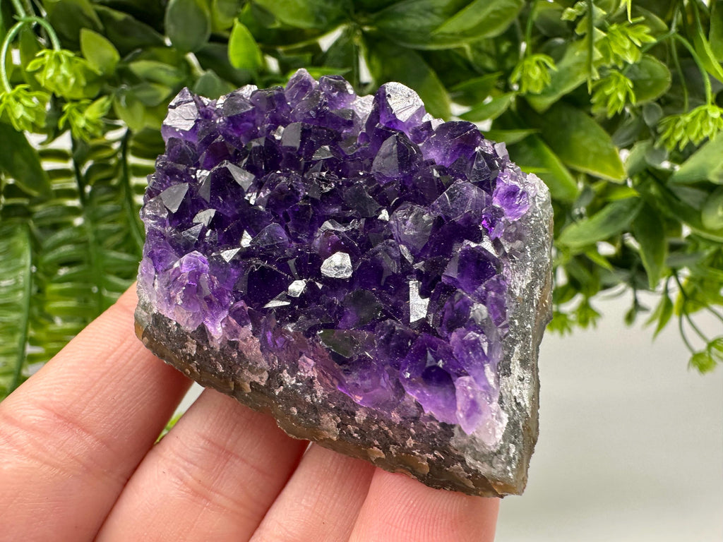 Uruguay Amethyst Crystal: Purple Quartz Home Decor, Energy Stone