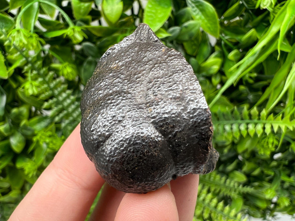 Botryoidal Black Hematite Specimen: Moroccan Crystal, Chakra Reiki