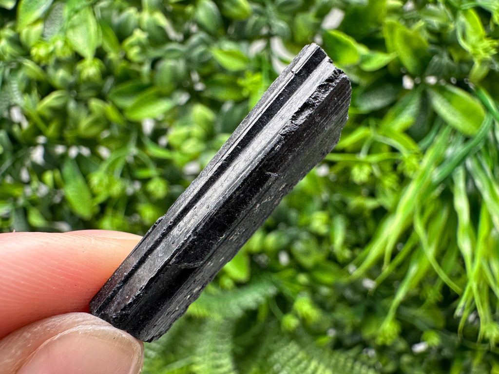 Natural Black Tourmaline Crystal – Raw Protective Stone, Healing Crystal, Grounding Mineral Gift