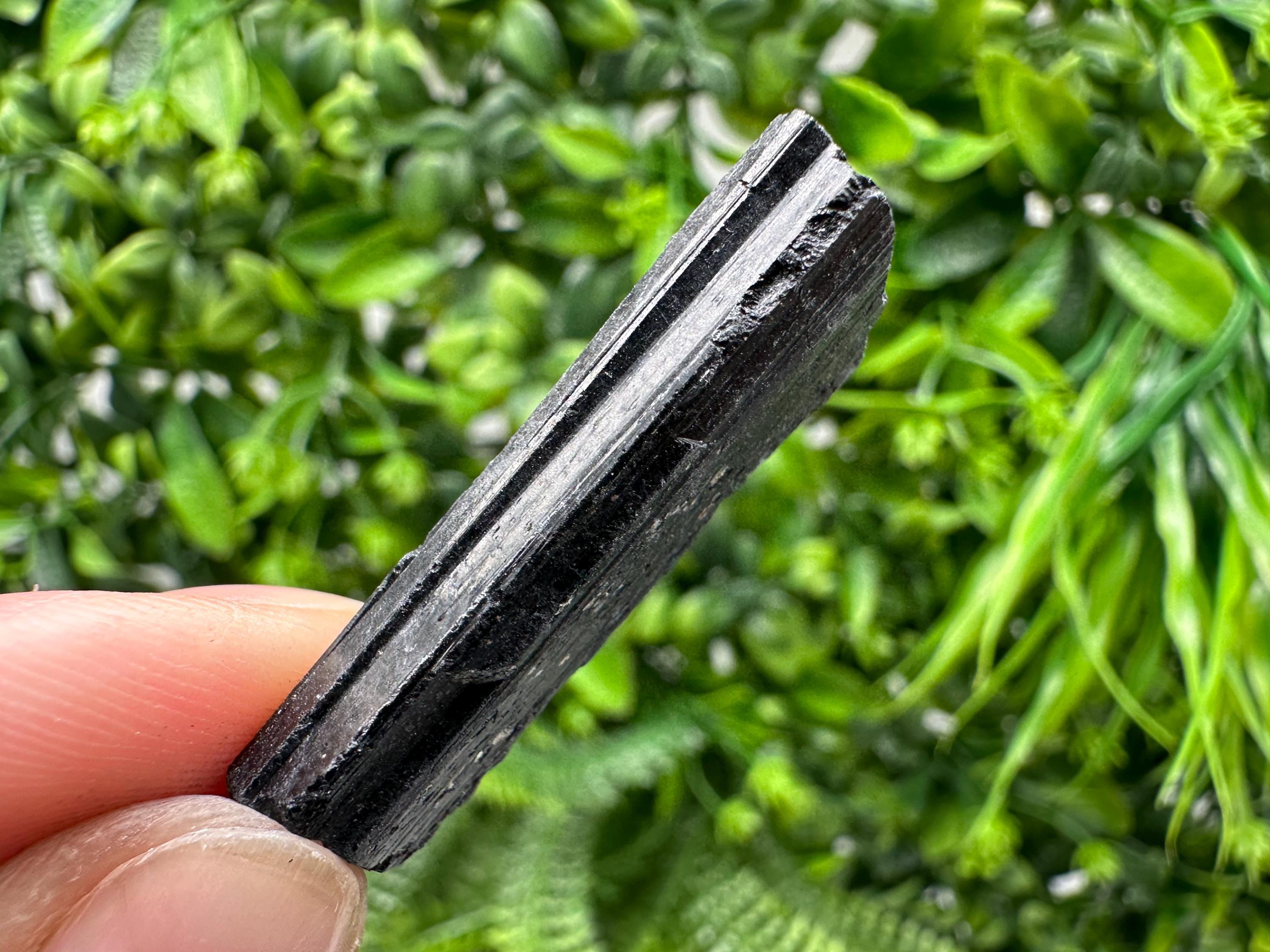 Natural Black Tourmaline Crystal – Raw Protective Stone, Healing Crystal, Grounding Mineral Gift