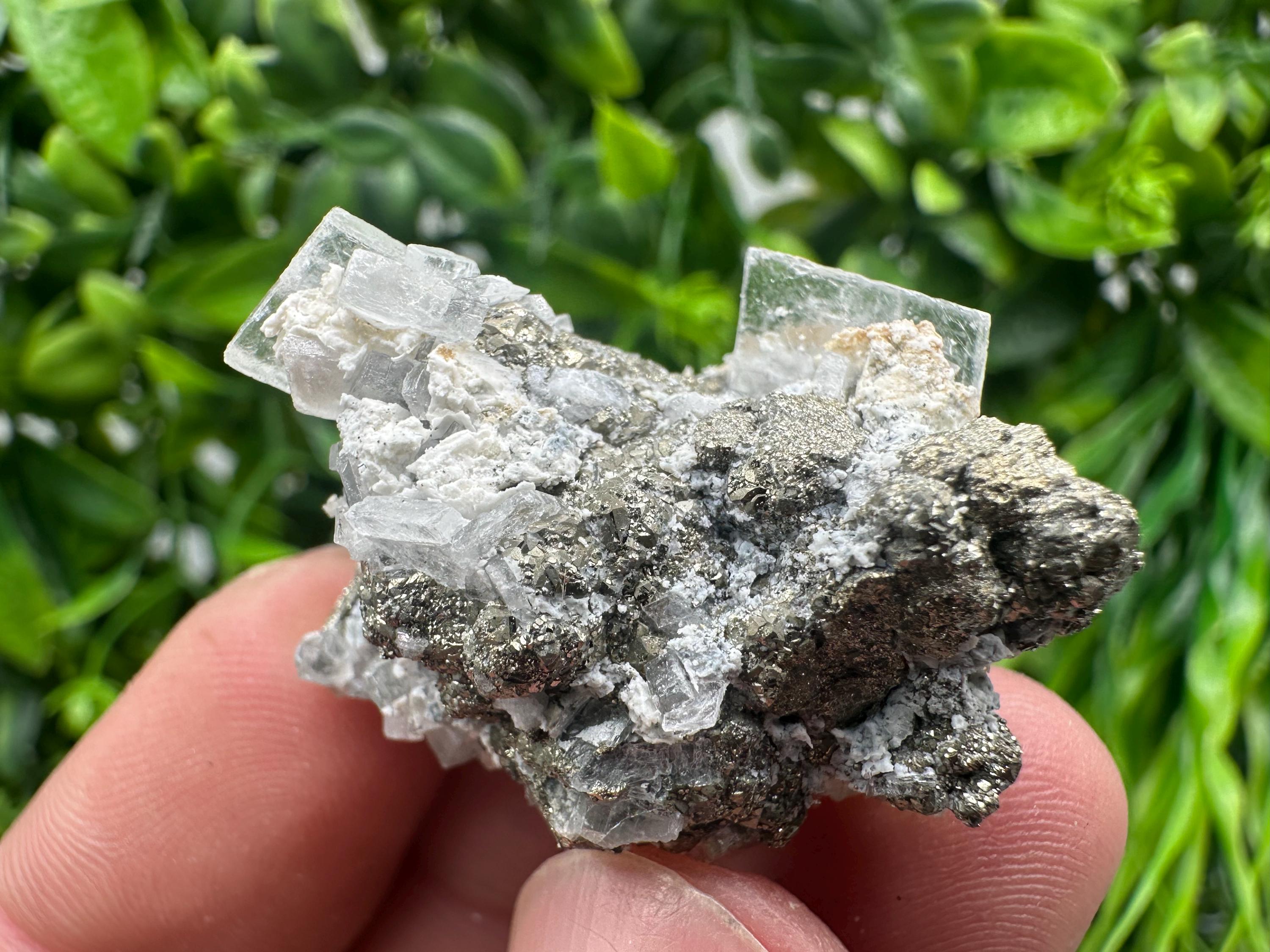 Barite Marcasite Cluster on Chalcedony - Androvo Mine, Bulgaria
