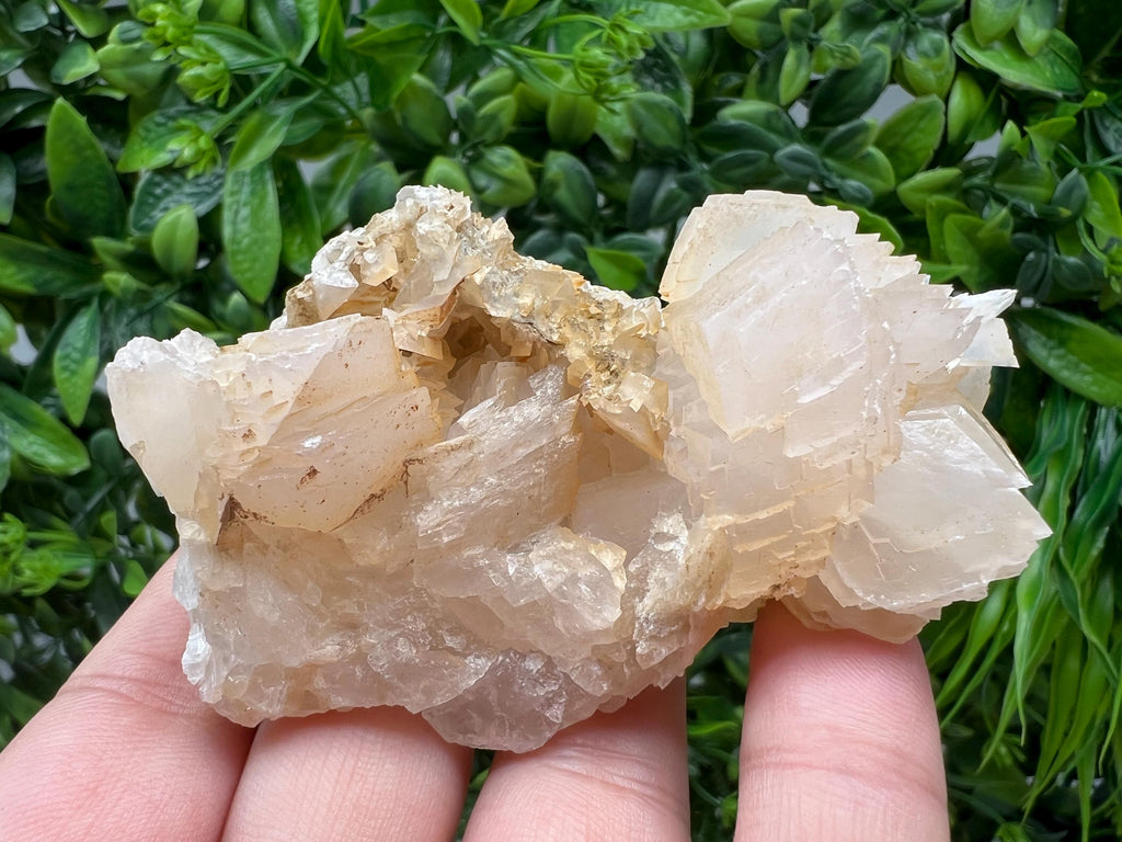 Quartz Crystal with Calcite and Chlorite: Borieva Mine, Bulgaria