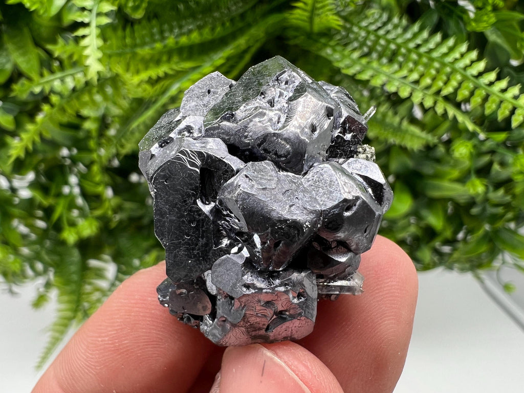 Skeletal Galena on Quartz, Borieva Mine Mineral Specimen