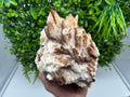 Stunning Brown Rhodochrosite on Calcite,Chalcedony,from Djurcovo mine,Bulgaria,natural collection mineral specimen,home decor crystal,gift
