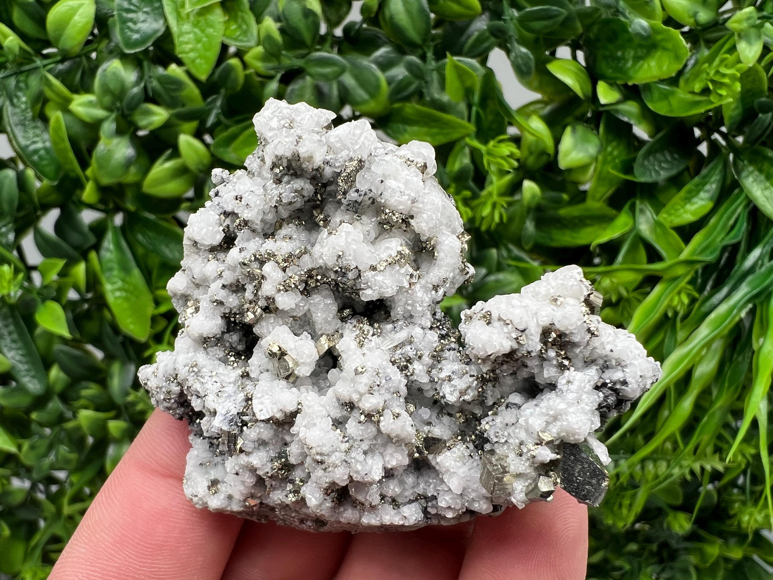 Stunning Pyrite on Quartz,Calcite from Borieva mine,Madan,Bulgaria,natural,collectible mineral specimen,home decor stone,collection crystal