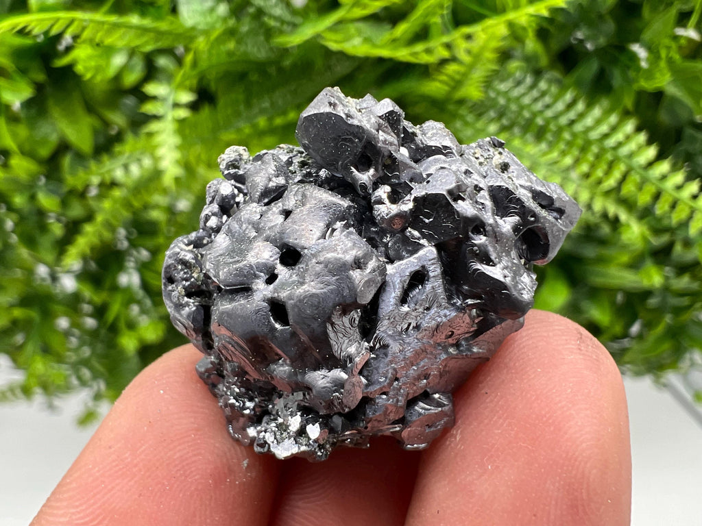Skeletal Galena on Quartz, Borieva Mine Mineral Specimen