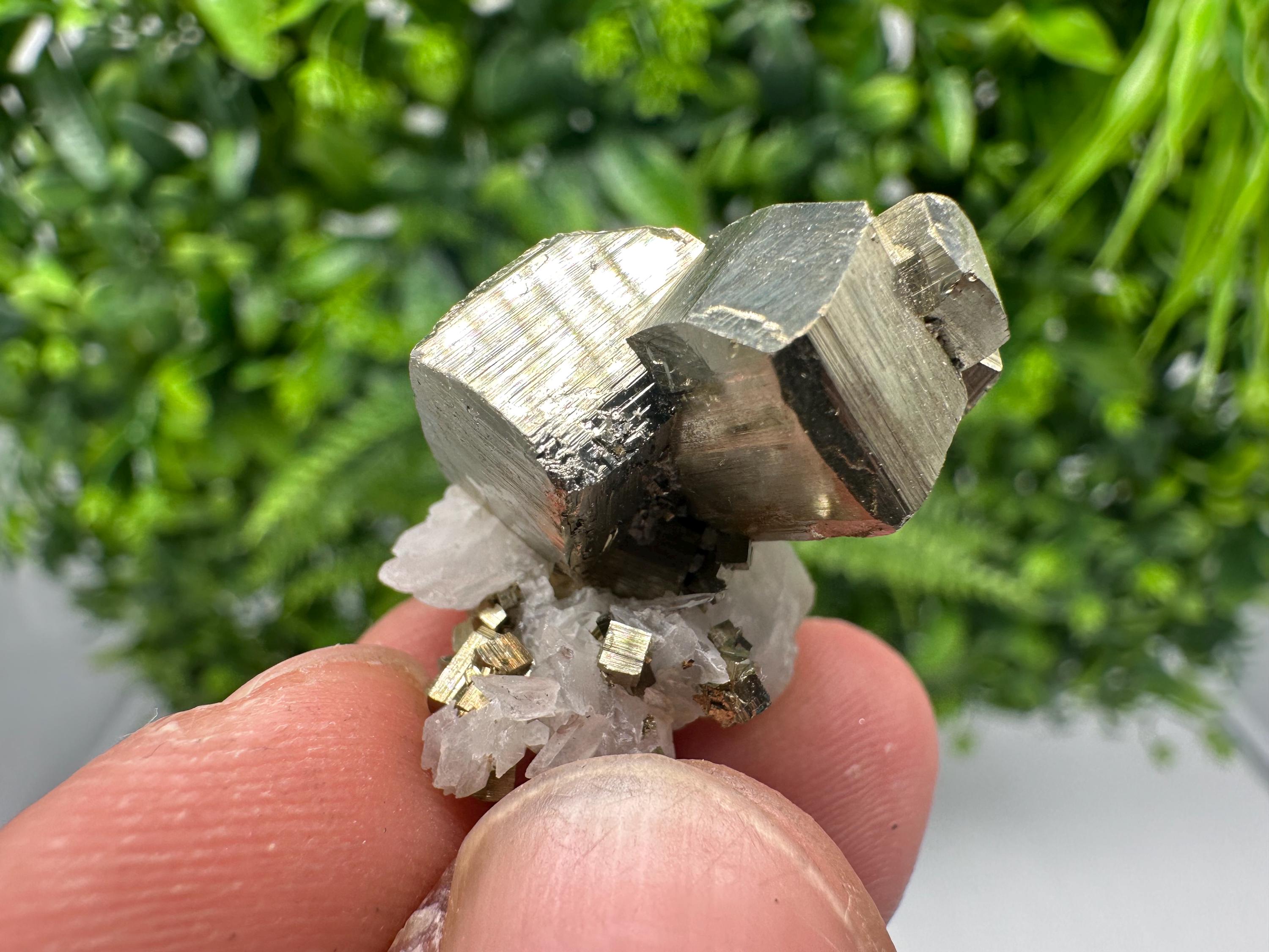 Wonderful Rainbow Pyrite whit Calcite,natural minerals souvenir Crystal,collection stone,rare minerals,home decor,Borieva Bulgaria