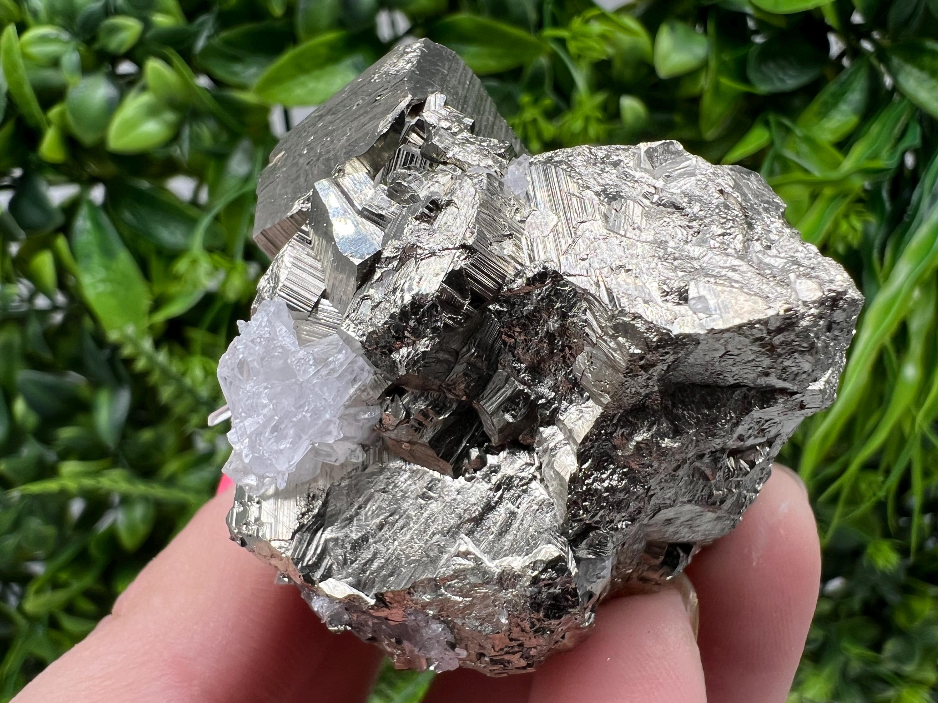 Rare Pyrite Cluster, Natural Crystal Mineral Specimen, Bulgaria