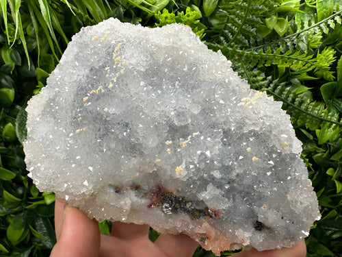 Chlorite Chalcedony Quartz Cluster, Madan Bulgaria Mineral Specimen
