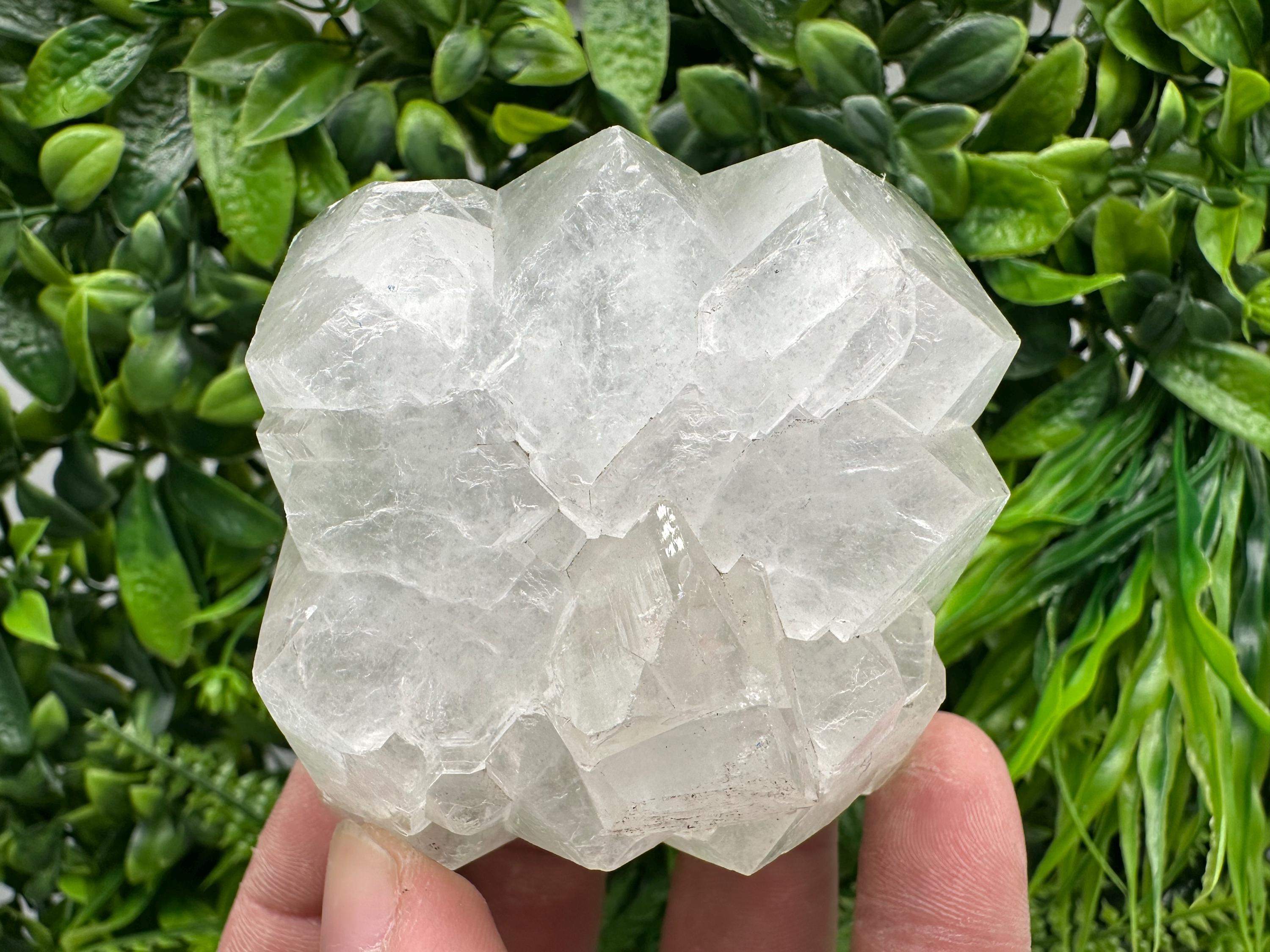Apophyllite on Chalcedony Specimen: India Minerals Collection, 316 grams