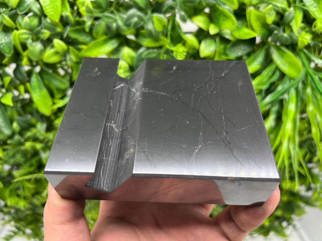 Shungite Phone Stand, EMF Protection, Karelia Russia