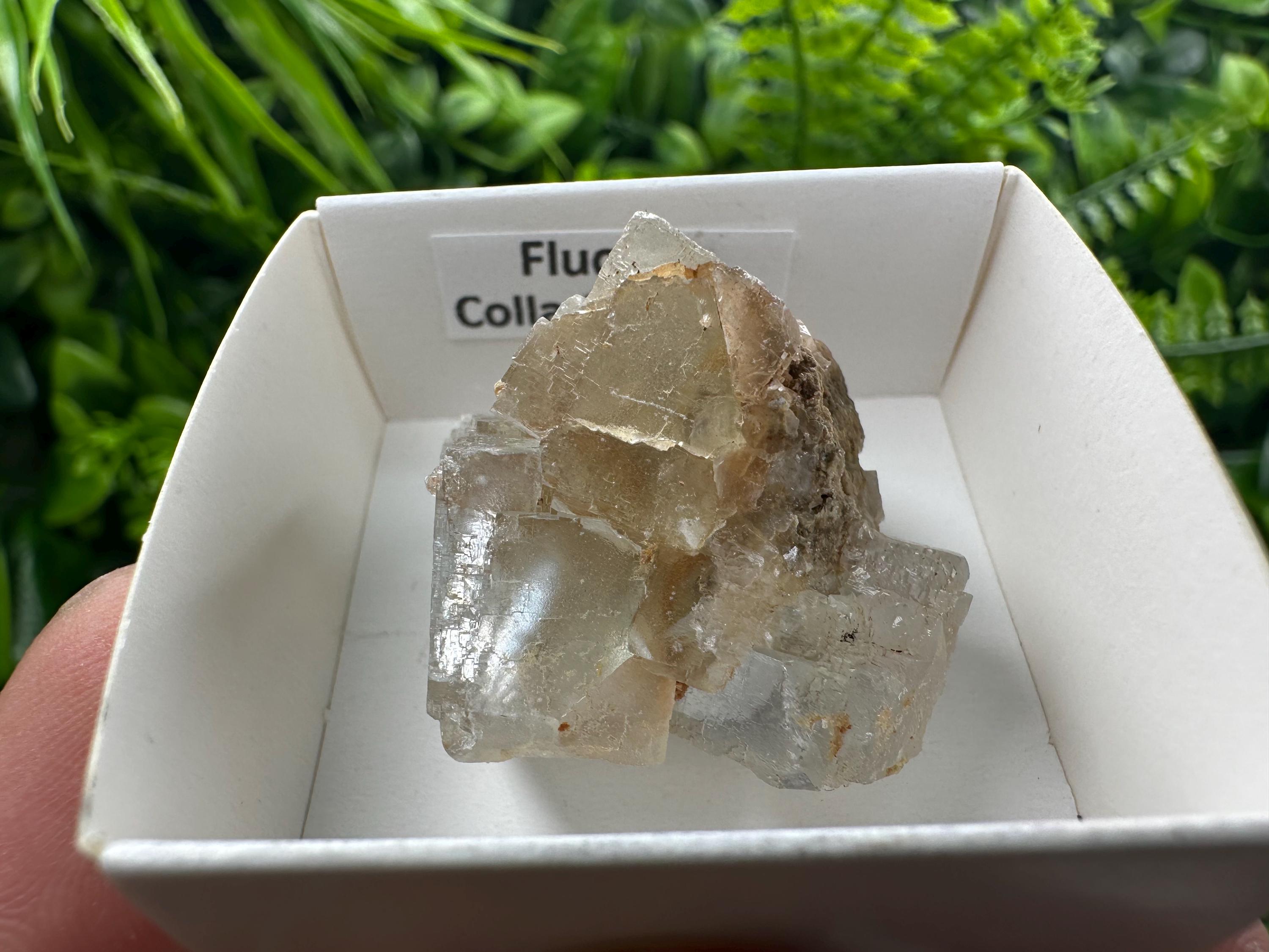 Green Fluorite Cube: Raw Meditation Stone, Vintage Crystal