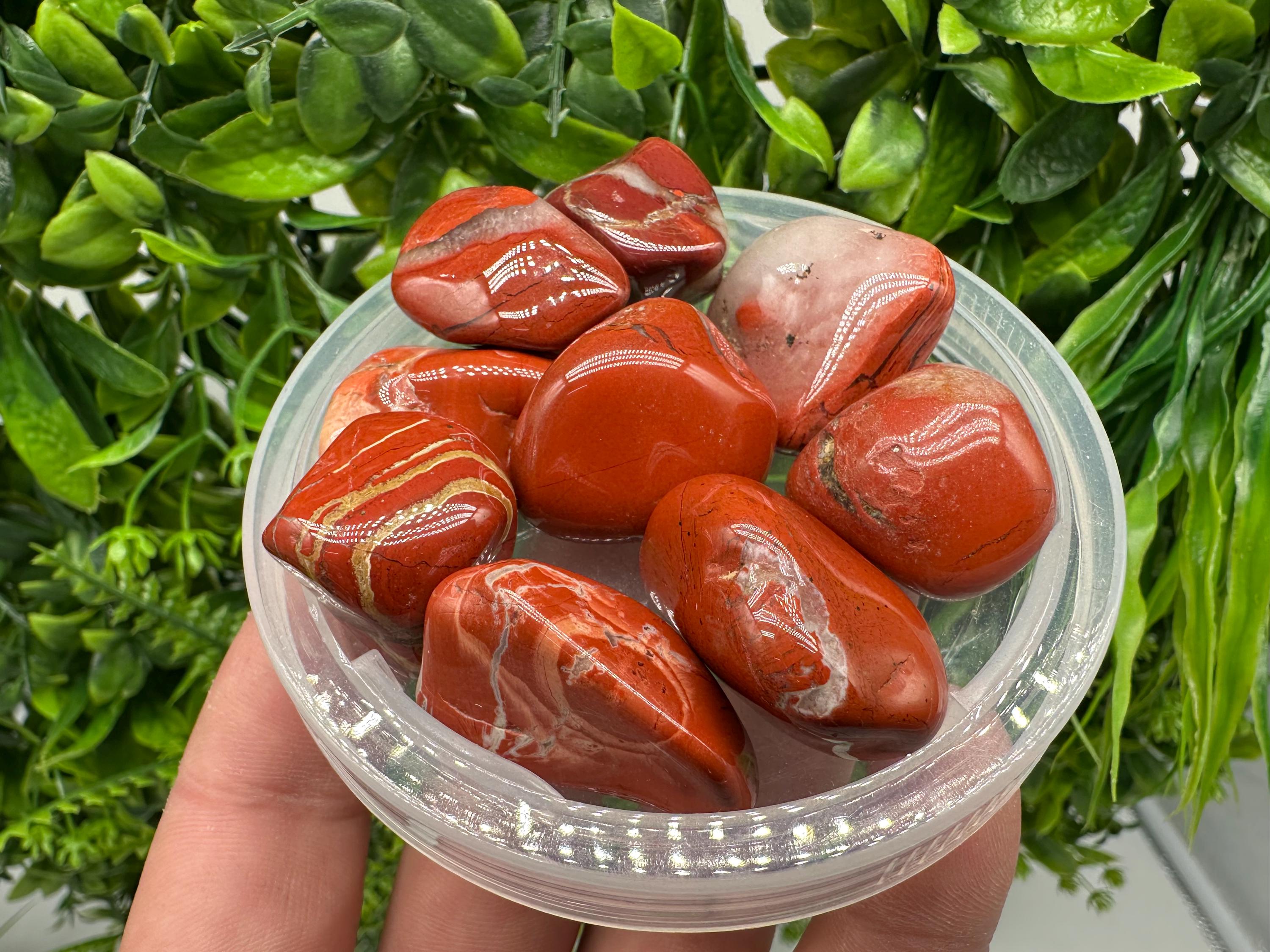 Red Jasper Tumbled Stone: Healing Crystal, Zodiac Gemstone