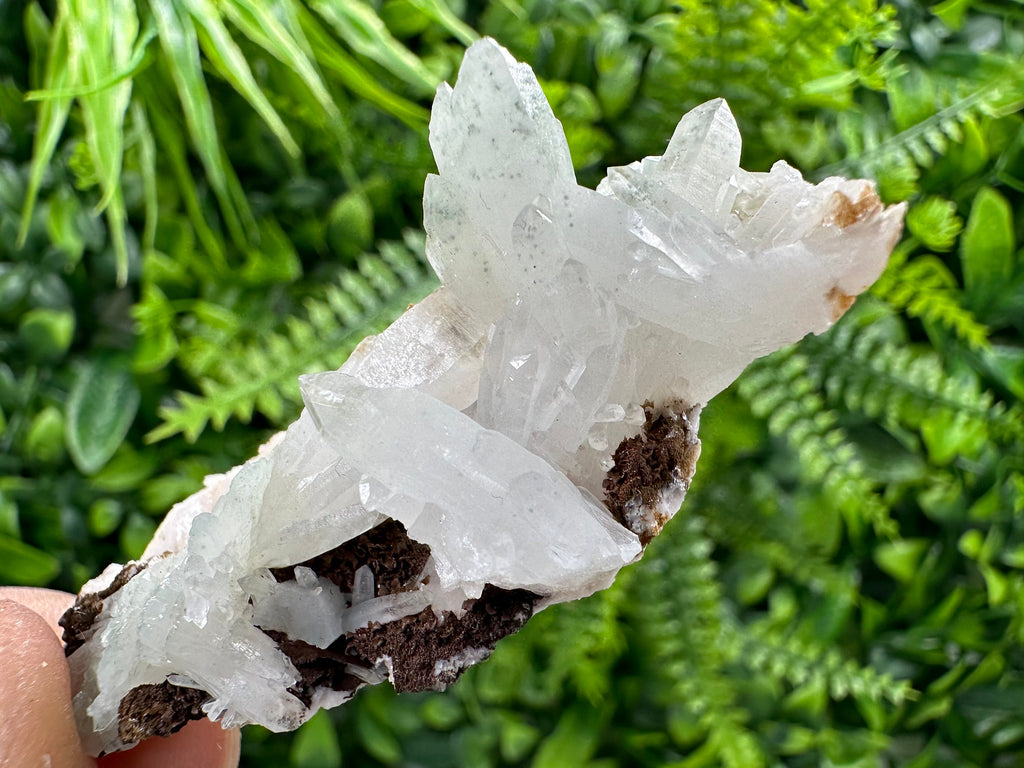 Quartz with Chlorite, Rhodochrosite, and Siderite Mineral Specimen