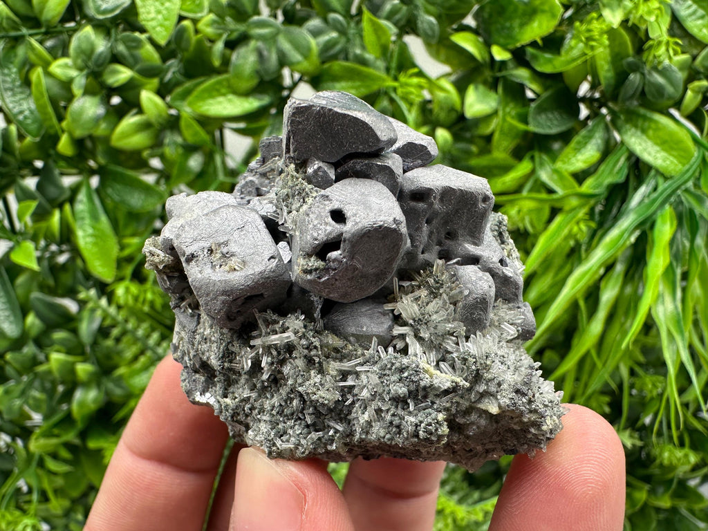 Wonderful shiny Galena on Quartz from Borieva mine,Bulgaria natural mineral,collection specimen,rare ceystal,gift,home decor stone,collect