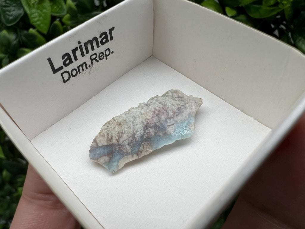 Rare Raw Larimar Specimen: Dom. Rep. Crystal (30/15mm)