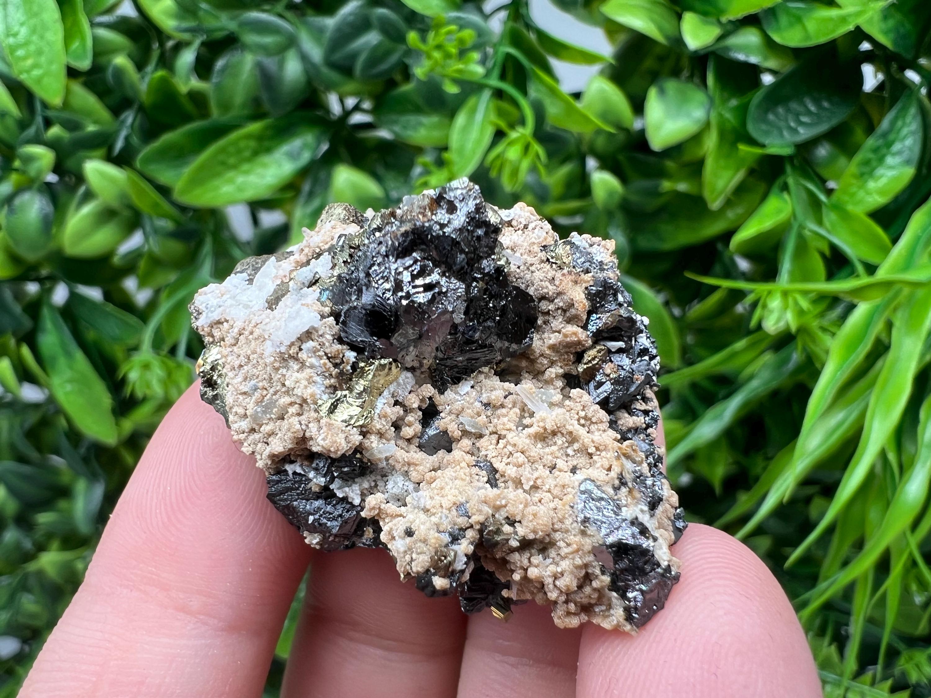 Rainbow Pyrite Siderite Mineral Specimen: Madan Bulgaria Collectible