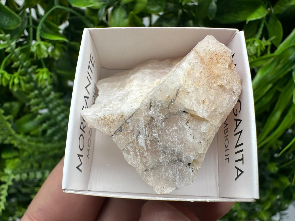 Rare Raw Morganite Crystal, Mozambique Mineral Specimen
