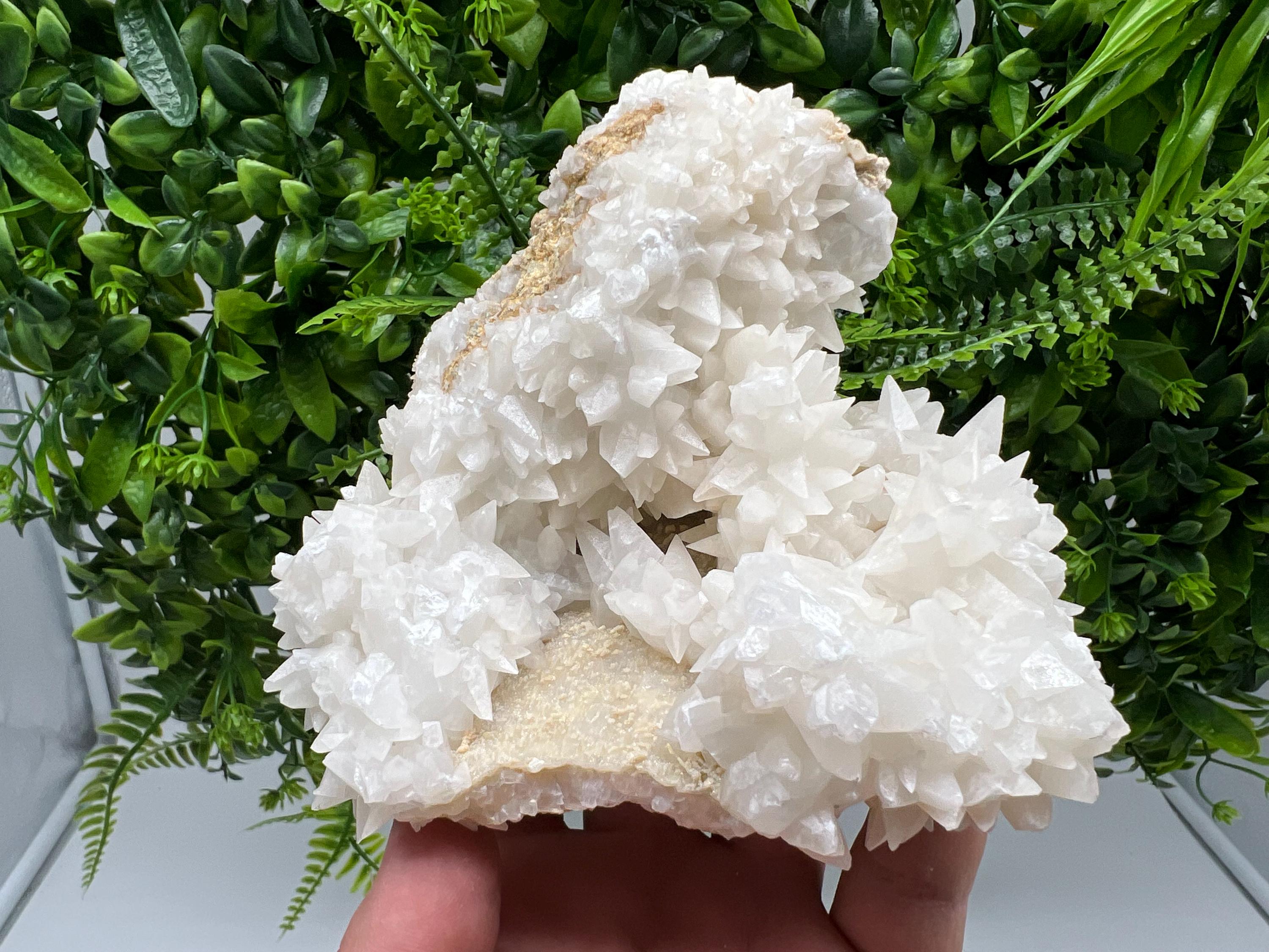 Calcite on Aragonite: Djurcovo Mine, Bulgaria Healing Crystal