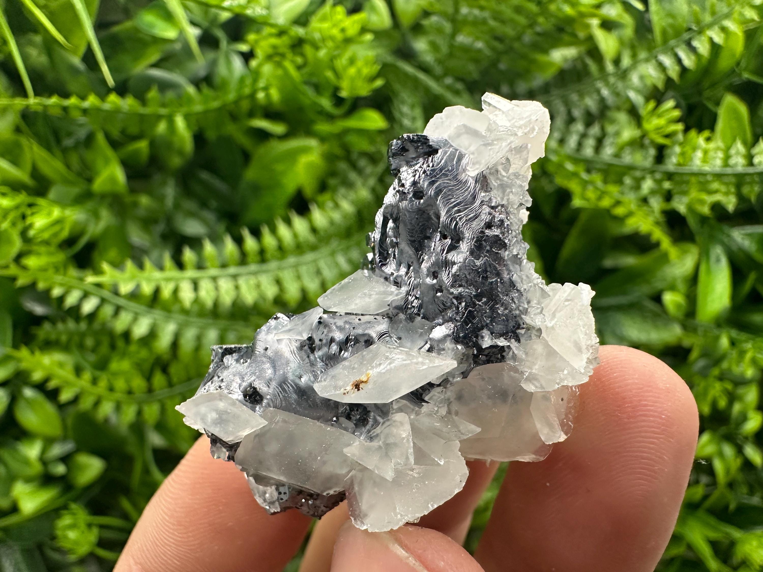Quartz Galena Calcite Specimen: Borieva Mine, Bulgaria