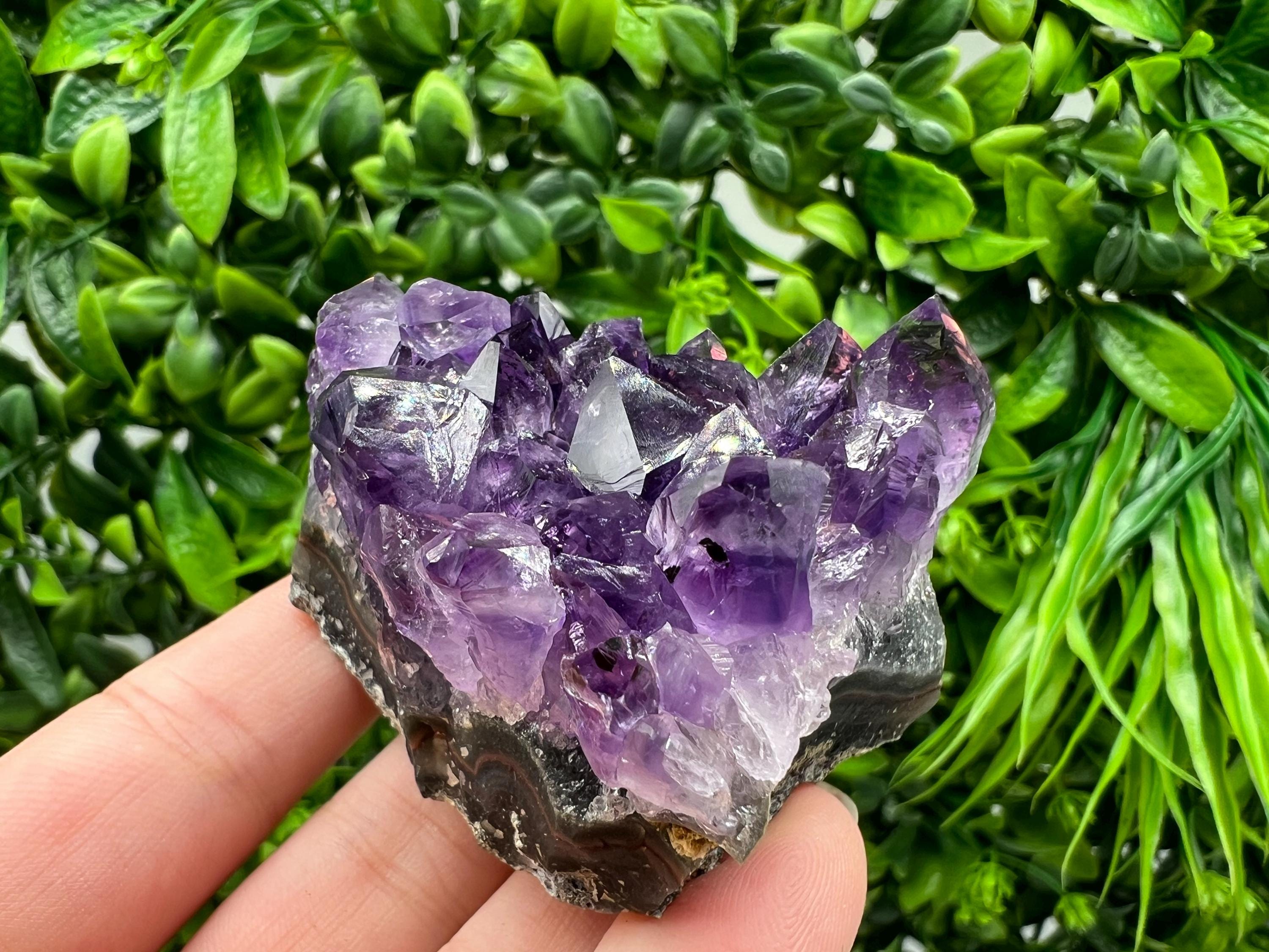 Uruguay Amethyst Crystal: Purple Quartz Home Decor, Energy Stone
