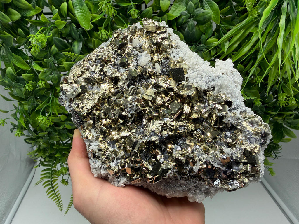 Transparent Quartz with Pyrite, Krushev Dol Mine, Bulgaria