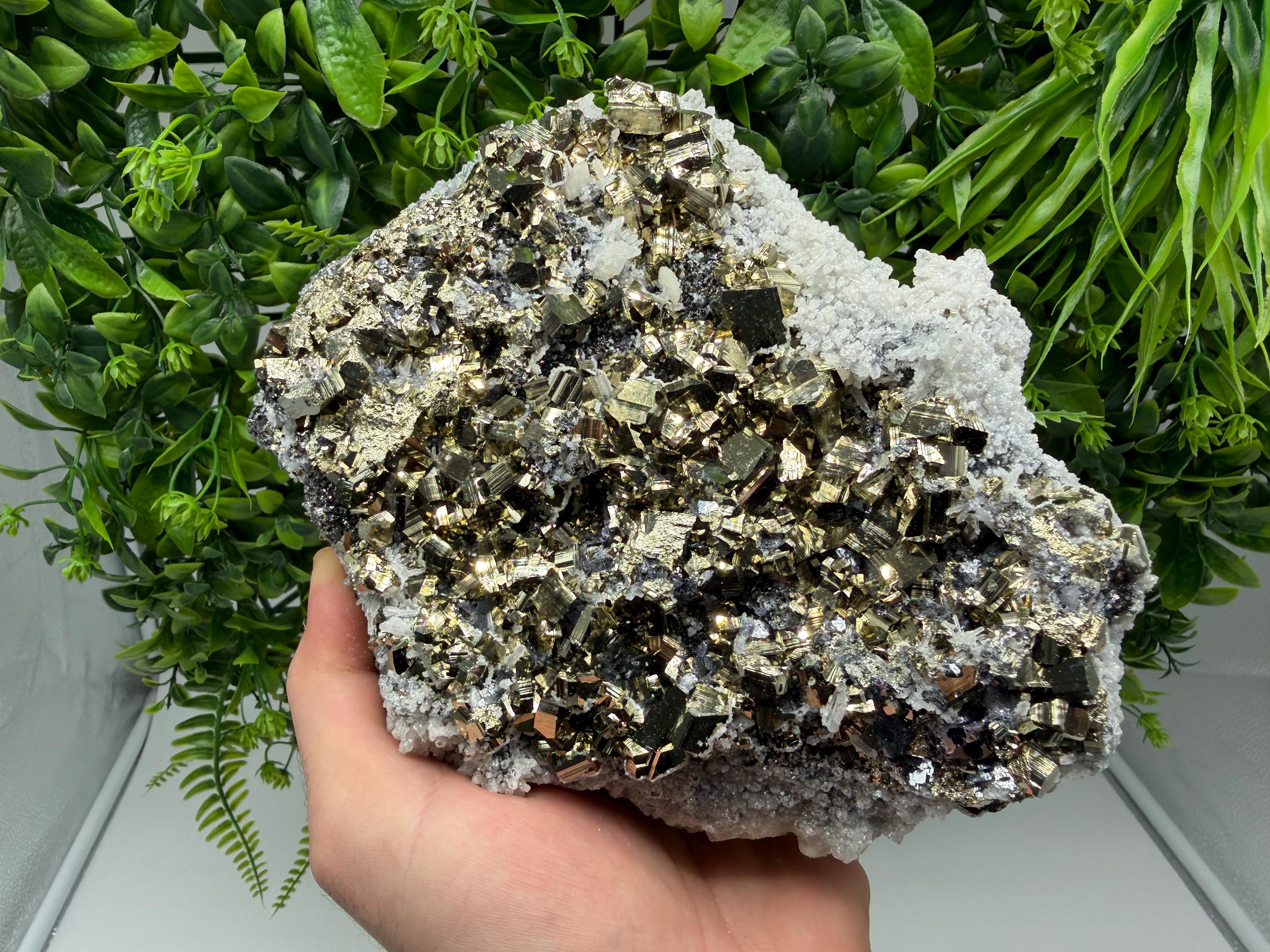 Transparent Quartz with Pyrite, Krushev Dol Mine, Bulgaria
