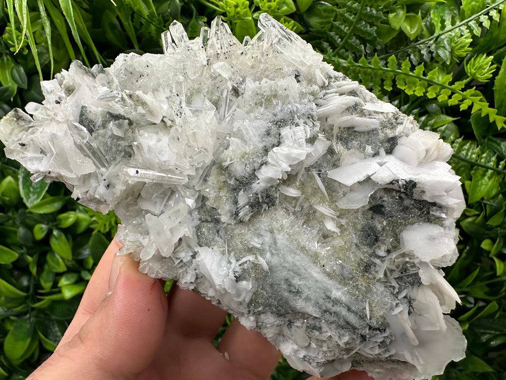 Galena with Pyrite, Quartz, and Calcite Crystal Cluster - Borieva Bulgaria