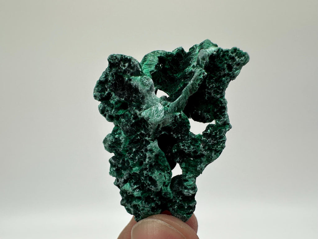 Polished Green Malachite Crystal, Congo Mineral Specimen