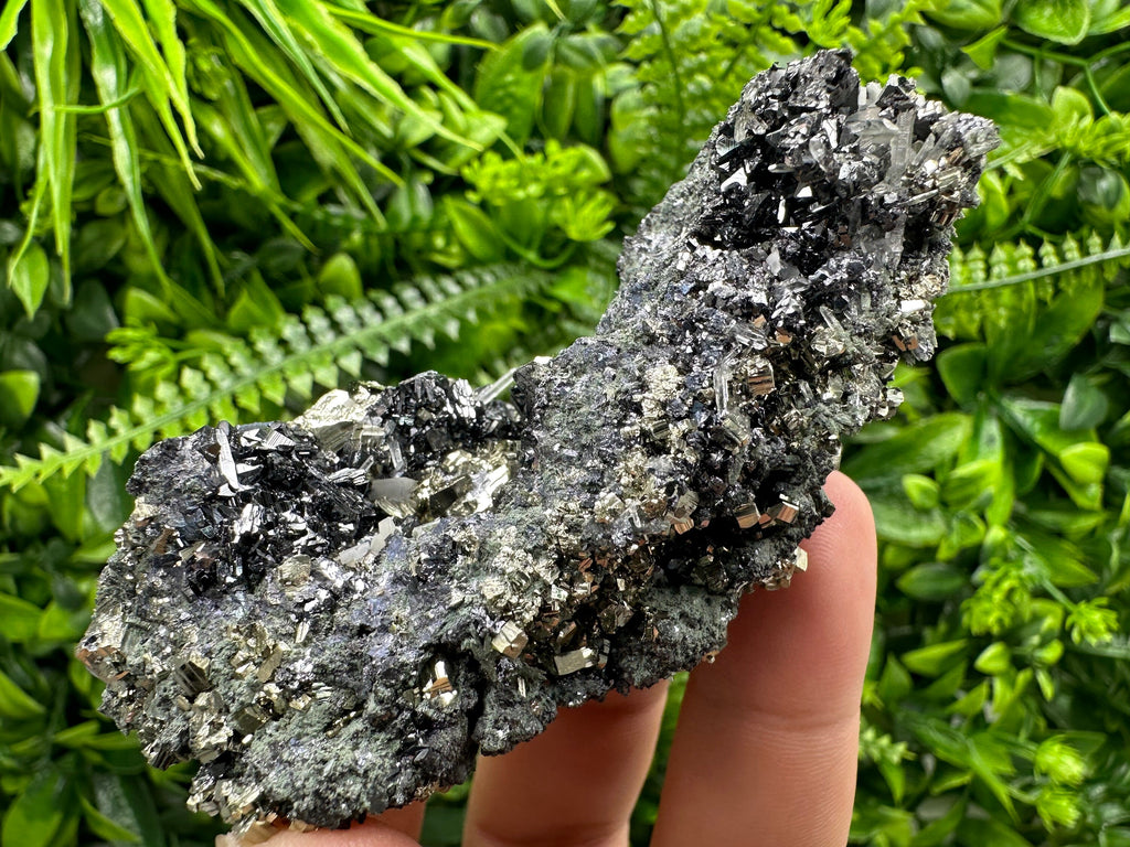 Pyrite Sphalerite Quartz Cluster with Chlorite, Bulgaria Minerals