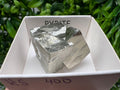 Navajun Pyrite Cube: Interjoined Gold Mineral Specimen, La Rioja Spain