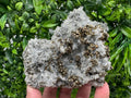 Pyrite on Needle Quartz, Borieva Mine, Bulgaria, Mineral Specimen