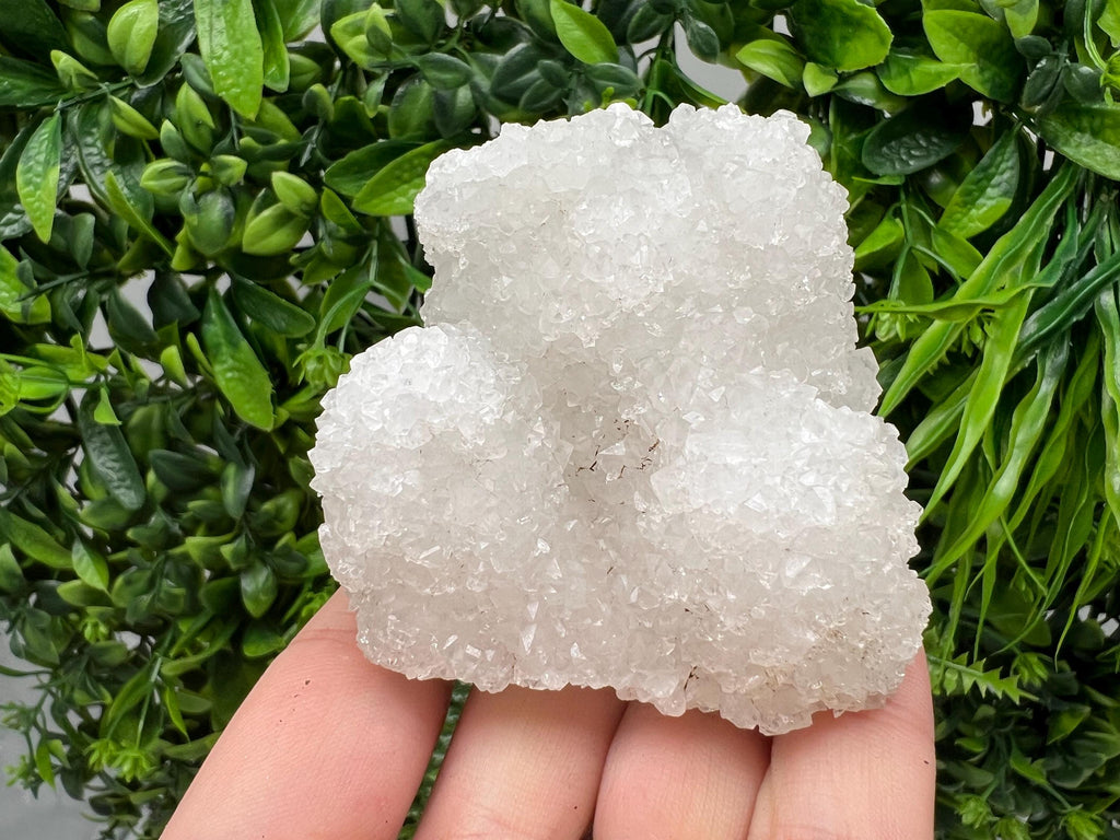 Natural Chalcedony Mineral Specimen: India Crystal, Home Decor