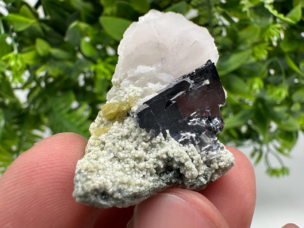 Galena, Calcite, Quartz, and Chlorite Specimen: Borieva Mine Mineral Collection