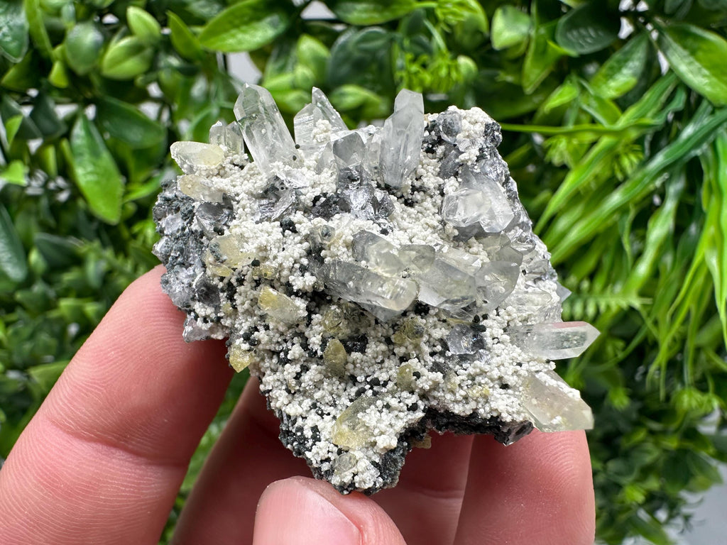 Chlorite Epidote Quartz Mineral Specimen, Bulgaria Home Decor Stone