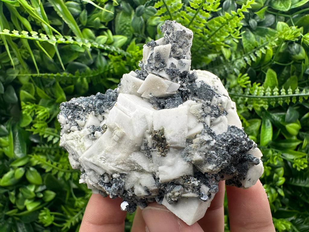 Calcite Pyrite Sphalerite Specimen: Borieva Mine Mineral Decor