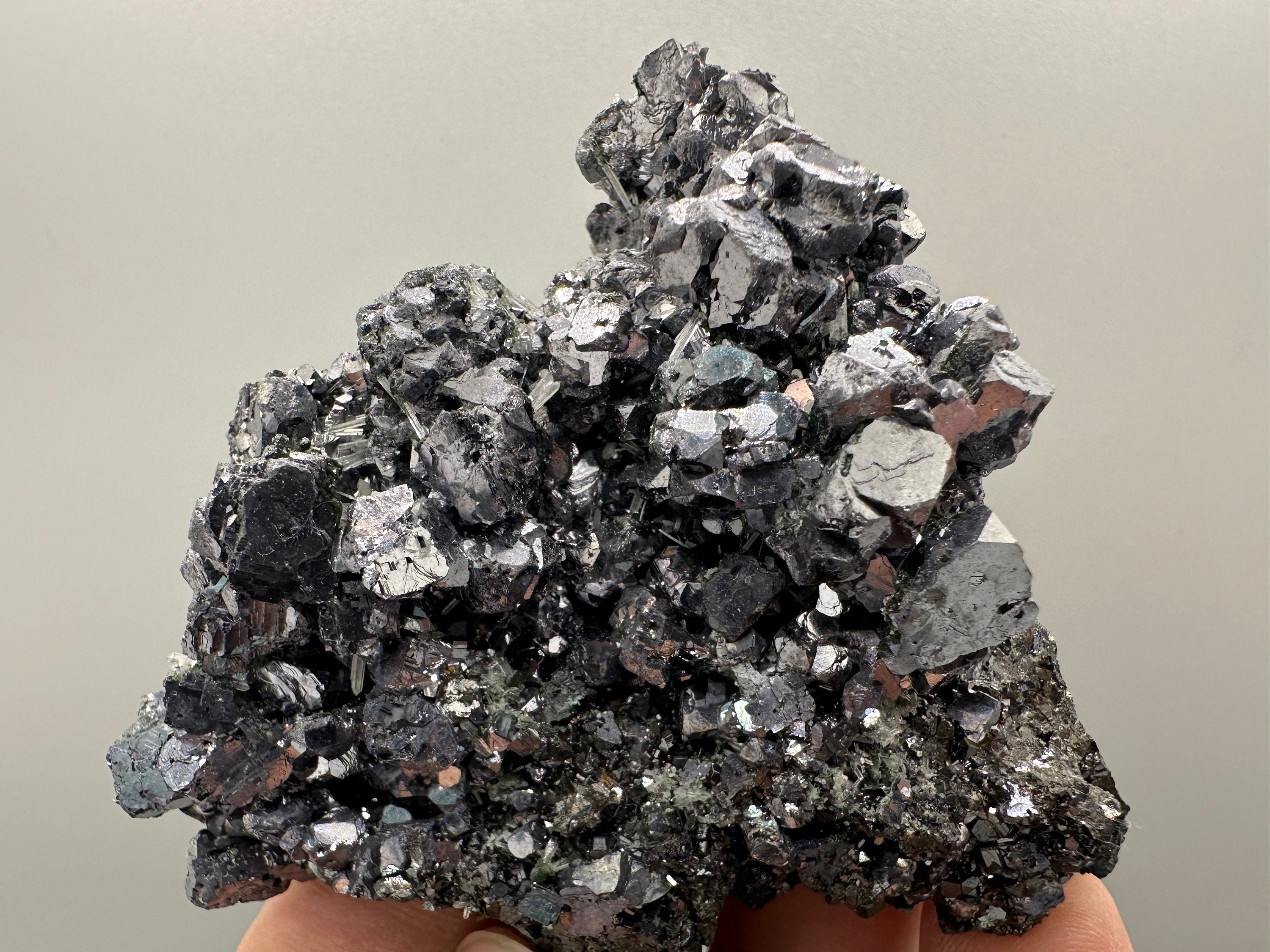 Shiny Galena on Sphalerite, Borieva Mine, Bulgaria