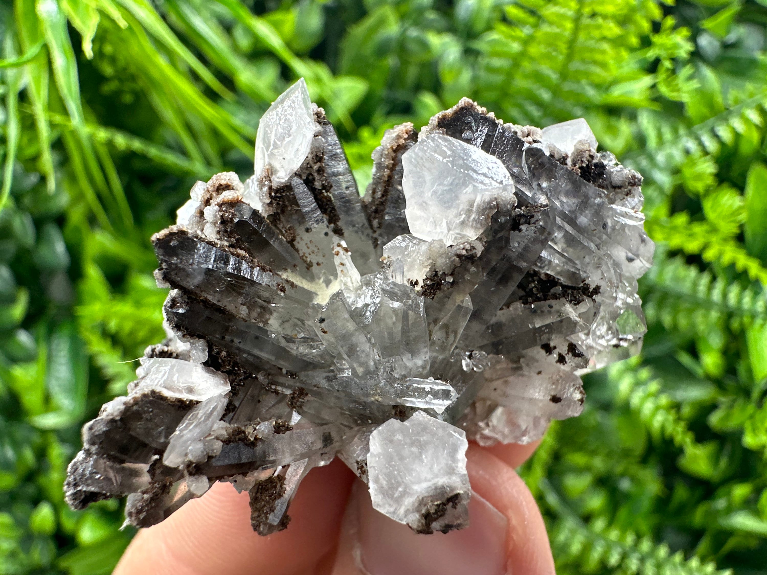Quartz with Calcite Mineral Specimen, Bulgaria Crystal Decor