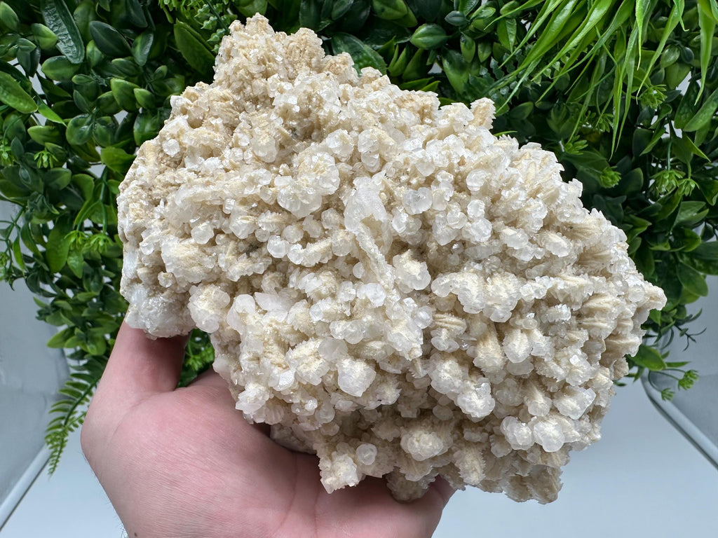 Fluorescent White Quartz Calcite, Krushev Dol Mine Mineral Specimen
