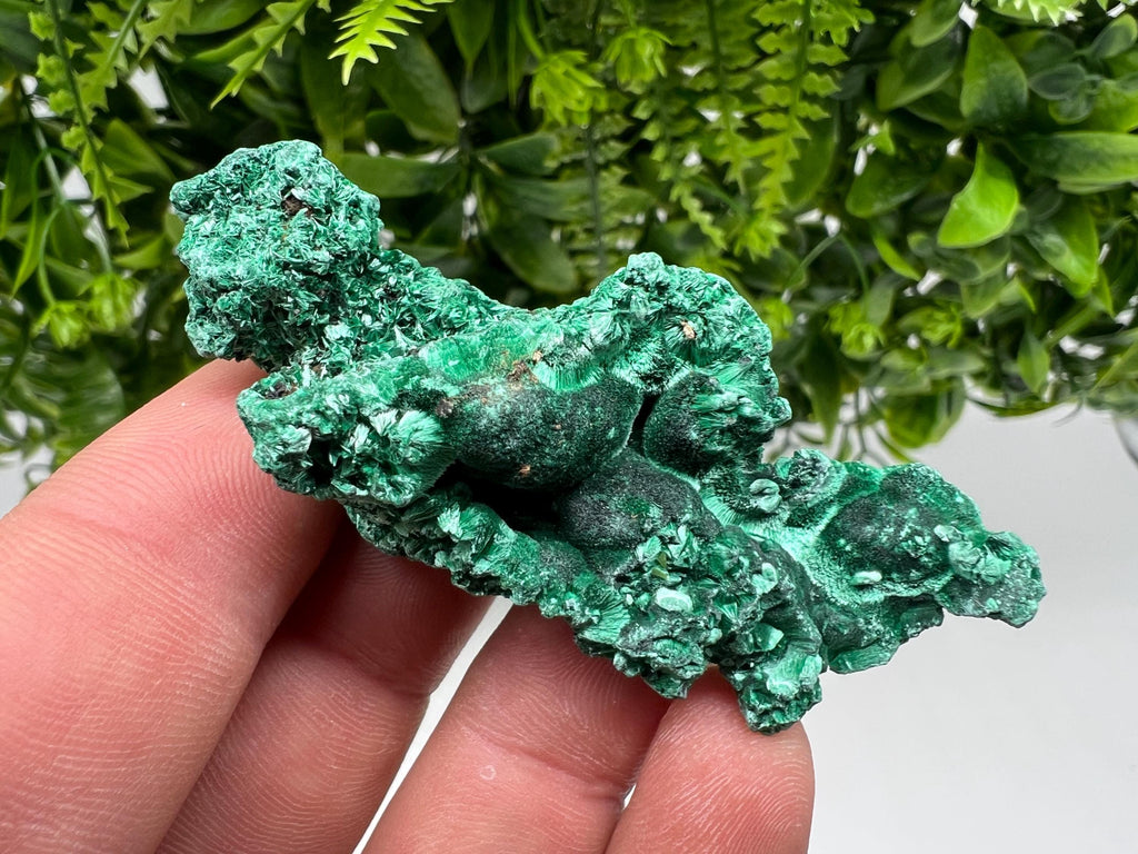 Polished Green Malachite Crystal, Congo Mineral Specimen