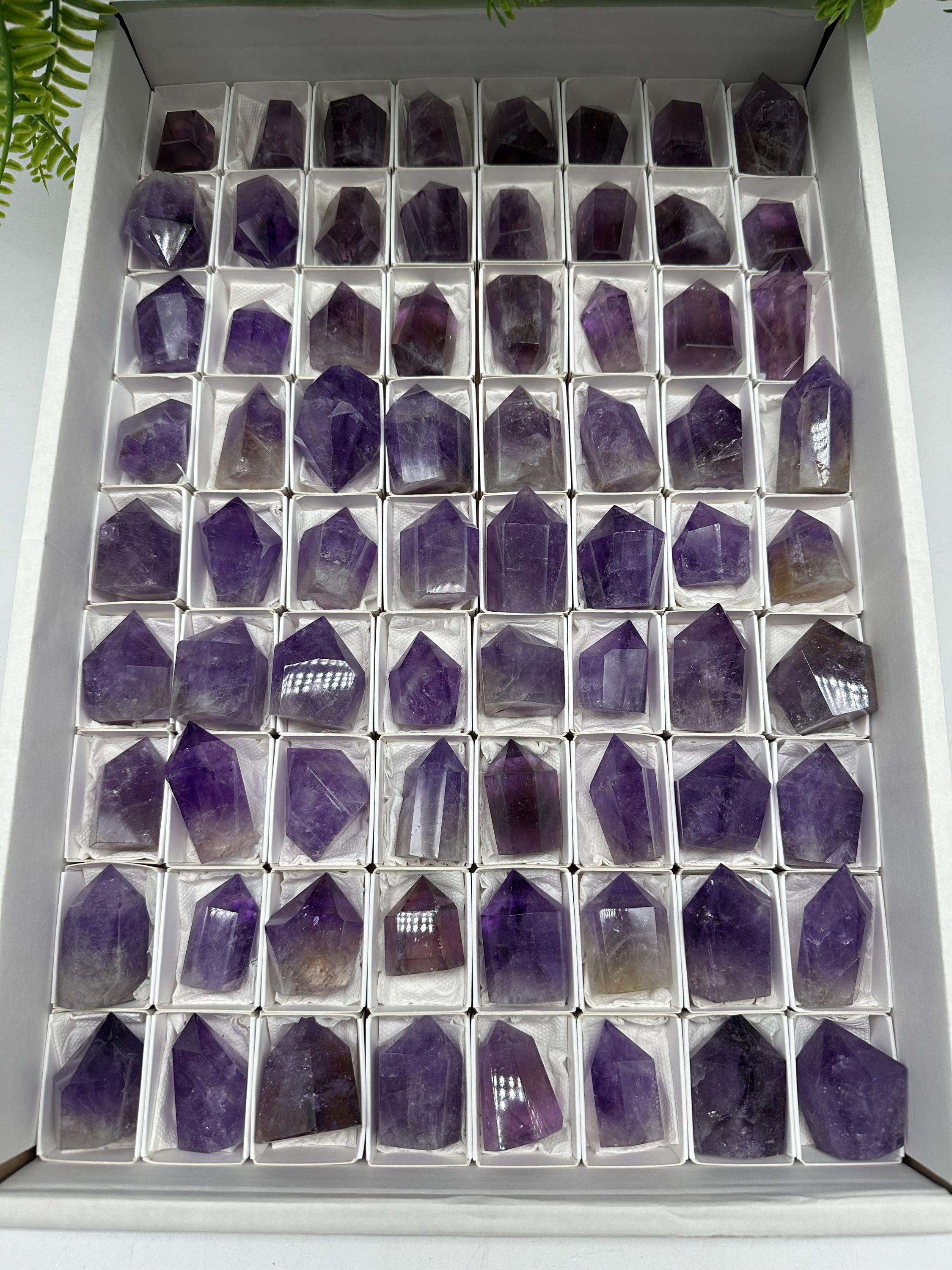 Brazilian Amethyst Point, Deep Purple Cathedral Crystal